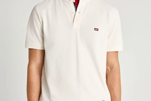 Funky Buddha Essential Polo Ανδρικό (FBM013-003-11-OFF-WHITE)
