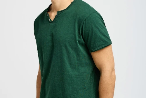 Funky Buddha The Essentials V-Neck T-Shirt Ανδρικό (FBM013-004-04-BISTROT-GREEN)