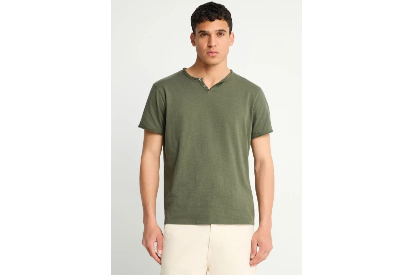 Funky Buddha The Essentials Ανδρικό Κοντομάνικο T-Shirt Χακί
