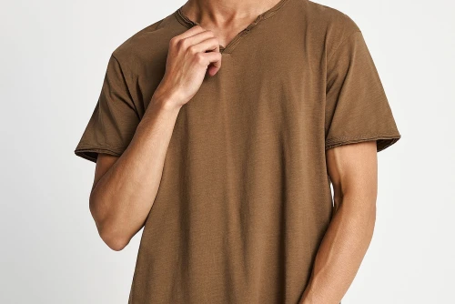 Funky Buddha Ανδρική Μπλούζα Κοντό Μανίκι Basic (FBM013-004-04-WOOD)
