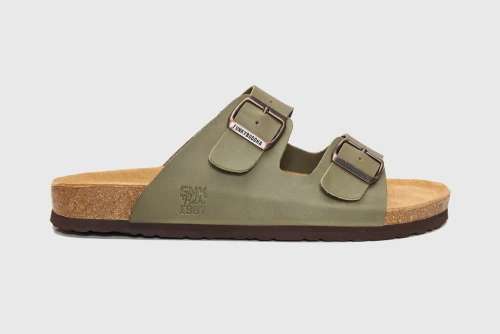 Funky Buddha Leather Σανδάλια (FBM013-004-08-SAGE-GREEN)