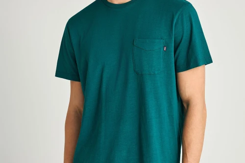 Funky Buddha Chest Pocket T-Shirt Ανδρικό (FBM013-005-04-EMERALD)