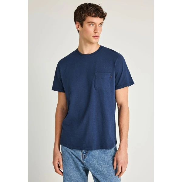 Funky Buddha Chest Pocket T-Shirt Ανδρικό (FBM013-005-04-MIDNIGHT-BLUE)