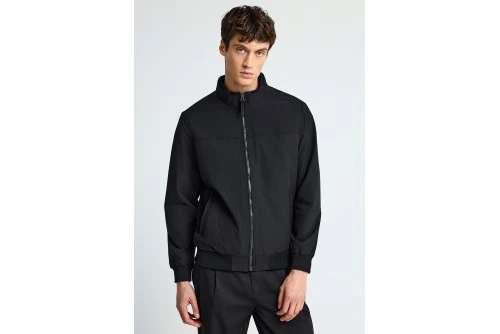 Funky Buddha Μπουφάν Bomber Ανδρικό (FBM013-006-01-BLACK)