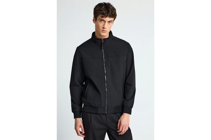 Funky Buddha Ανδρικό Μπουφάν Bomber Μαύρο