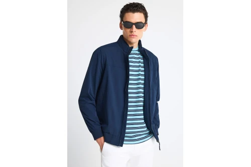 Funky Buddha Μπουφάν Bomber Ανδρικό (FBM013-006-01-NAVY)