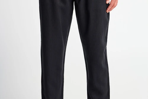 Funky Buddha Loose Παντελόνι Chino Ανδρικό (FBM013-007-02-BLACK)