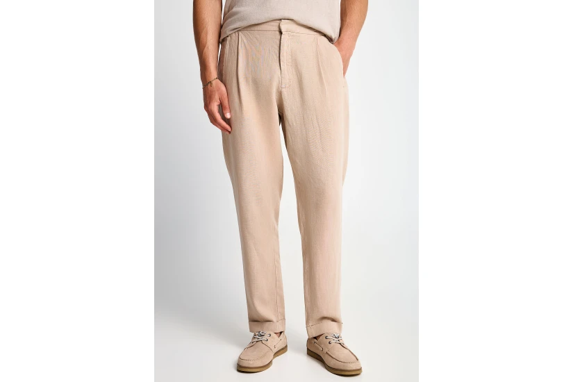 Funky Buddha Ανδρικό Παντελόνι Chino Μπεζ