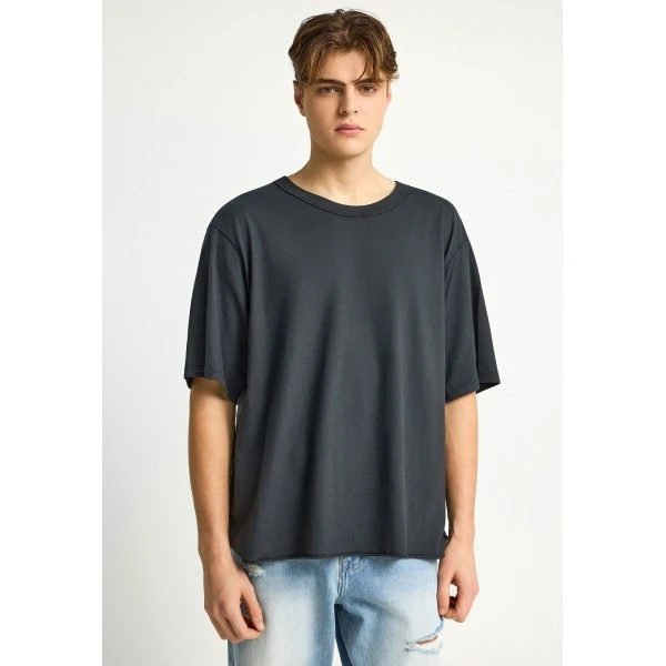 Funky Buddha The Essentials Oversized Cotton T-Shirt Ανδρικό (FBM013-008-04-BLACK)
