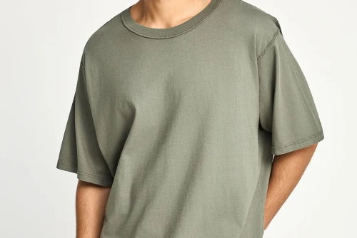 Funky Buddha The Essentials Oversized Cotton T-Shirt Ανδρικό (FBM013-008-04-DEEP-FOREST)
