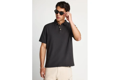 Funky Buddha Polo Ανδρικό (FBM013-008-11-ANTHRACITE)