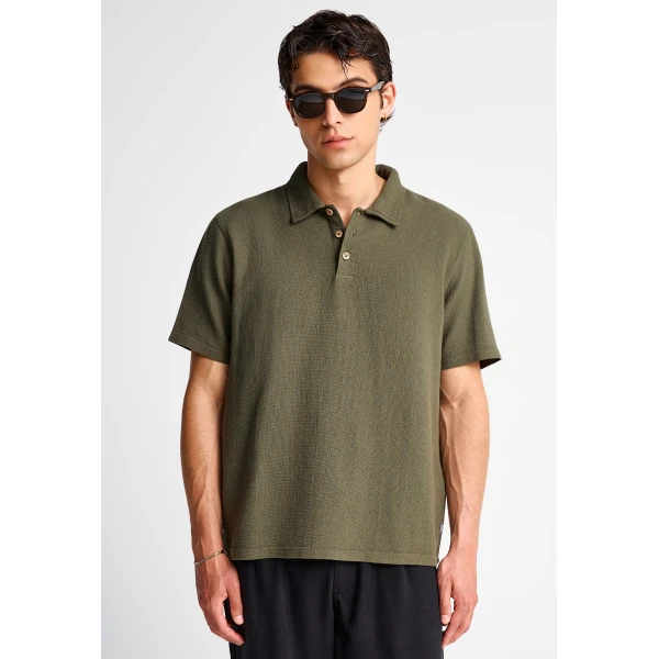 Funky Buddha Polo Ανδρικό (FBM013-008-11-DEEP-FOREST)