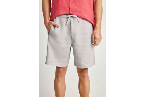 Funky Buddha Linen Βερμούδα Chino Ανδρική (FBM013-009-03-GREY)
