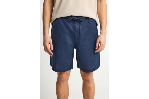 Funky Buddha Linen Βερμούδα Chino Ανδρική (FBM013-009-03-NAVY)