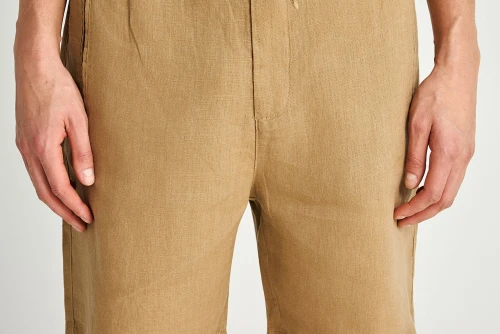 Funky Buddha Linen Βερμούδα Chino Ανδρική (FBM013-009-03-WARM-SAND)