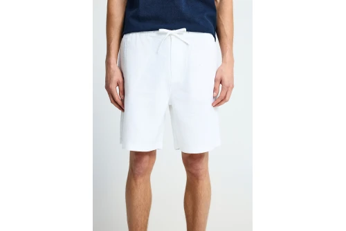 Funky Buddha Linen Βερμούδα Chino Ανδρική (FBM013-009-03-WHITE)