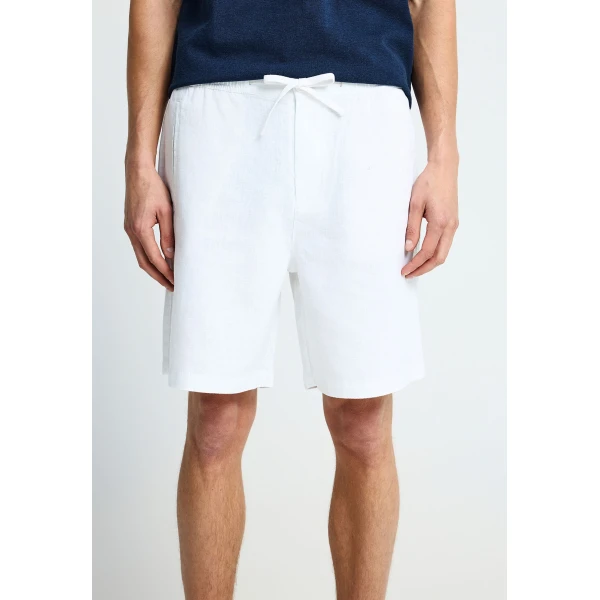 Funky Buddha Linen Βερμούδα Chino Ανδρική (FBM013-009-03-WHITE)