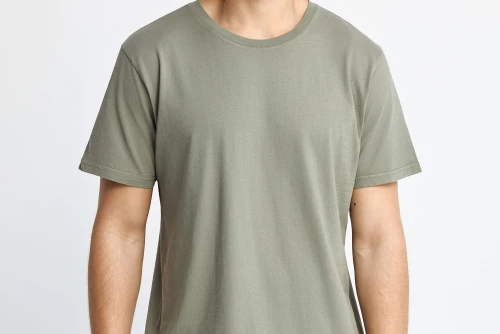Funky Buddha The Essentials Cotton T-Shirt Ανδρικό (FBM013-010-04-DEEP-FOREST)