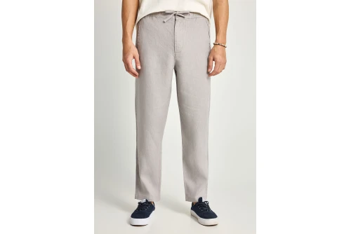 Funky Buddha Linen Παντελόνι Chino Ανδρικό (FBM013-011-02-GREY)