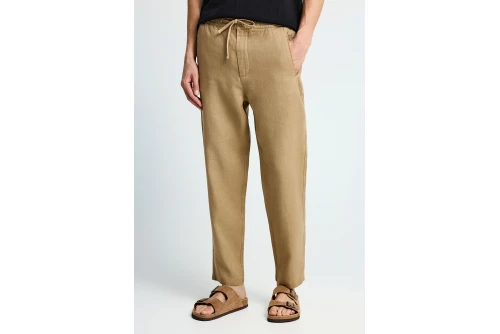 Funky Buddha Linen Παντελόνι Chino Ανδρικό (FBM013-011-02-WARM-SAND)