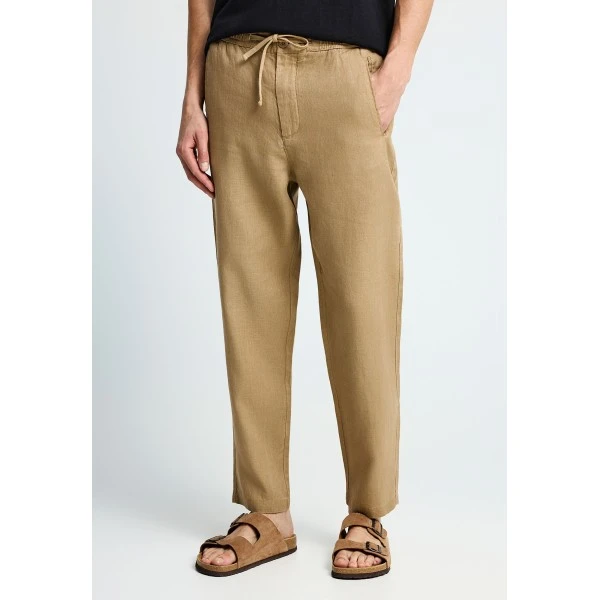 Funky Buddha Linen Παντελόνι Chino Ανδρικό (FBM013-011-02-WARM-SAND)