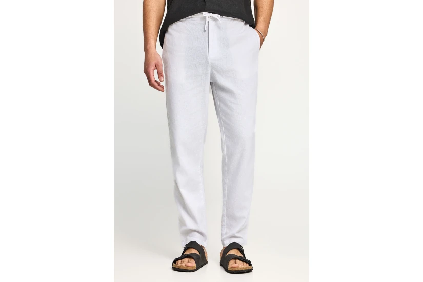 Funky Buddha Ανδρικό Παντελόνι Chino Λευκό