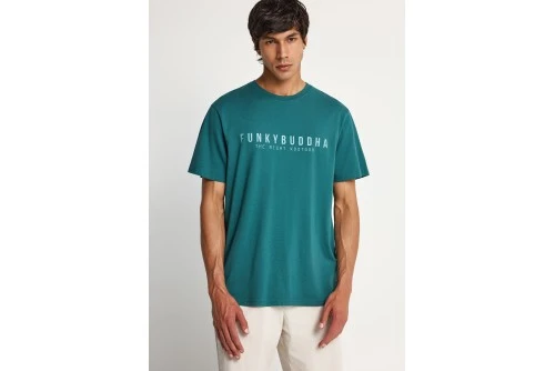 Funky Buddha Print T-Shirt Ανδρικό (FBM013-011-04-MEDITERRANEA)