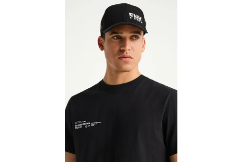 Funky Buddha Print T-Shirt Ανδρικό (FBM013-012-04-BLACK)