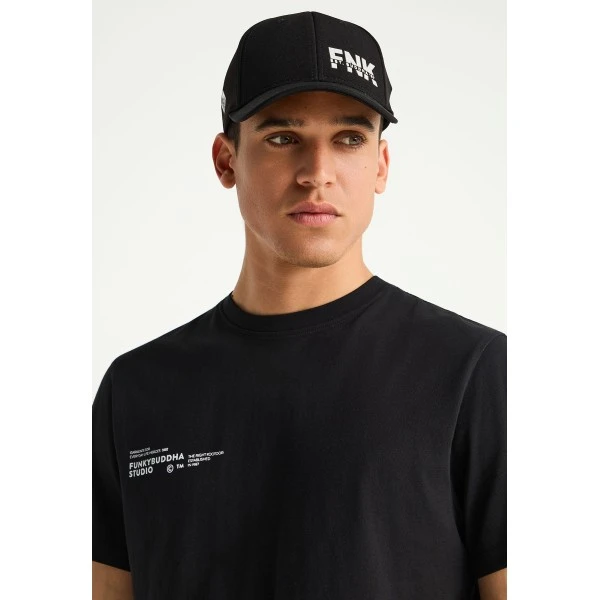 Funky Buddha Print T-Shirt Ανδρικό (FBM013-012-04-BLACK)