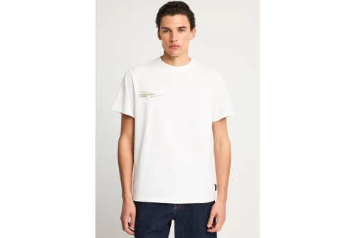 Funky Buddha Print T-Shirt Ανδρικό (FBM013-012-04-OFF-WHITE)