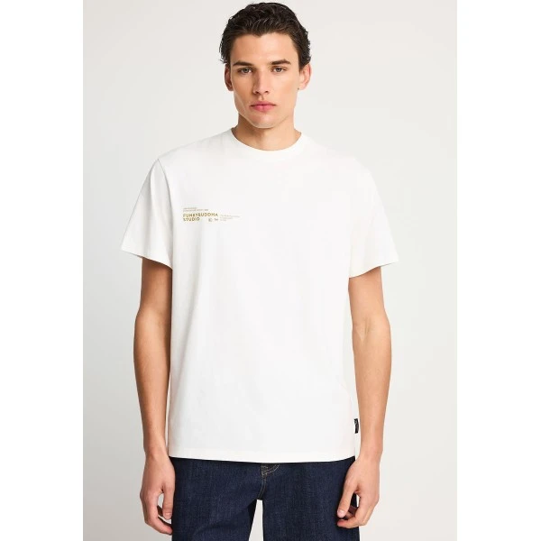 Funky Buddha Print T-Shirt Ανδρικό (FBM013-012-04-OFF-WHITE)