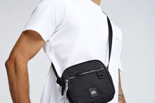 Funky Buddha Τσαντάκι Χιαστί - Ώμου (FBM013-013-10-BLACK)