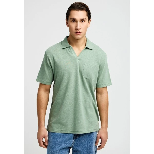 Funky Buddha The Basics Polo Ανδρικό (FBM013-013-11-SAGE-GREEN)