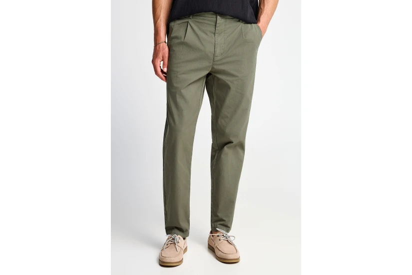 Funky Buddha Ανδρικό Παντελόνι Chino Χακί
