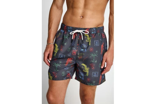 Funky Buddha Μαγιό Σορτς Ανδρικό (FBM013-017-16-BLACK)