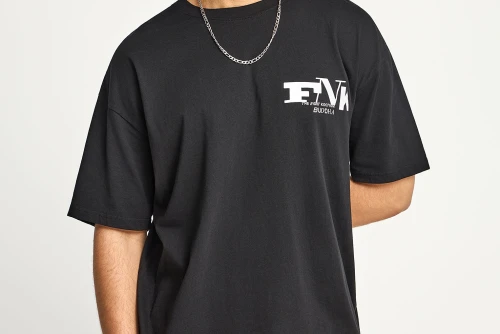 Funky Buddha Print On The Back T-Shirt Ανδρικό (FBM013-018-04-BLACK)