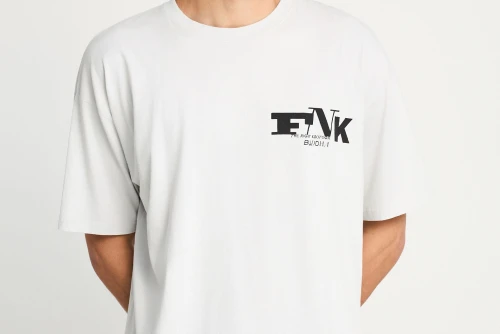 Funky Buddha Print On The Back T-Shirt Ανδρικό (FBM013-018-04-MIST)