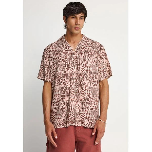 Funky Buddha Πουκάμισο Κοντομάνικο Ανδρικό (FBM013-025-05-HENNA-BROWN) Funky Buddha Πουκάμισο Κοντομάνικο Ανδρικό (FBM013-025-05-HENNA-BROWN)