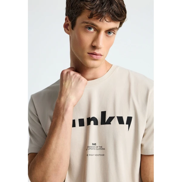 Funky Buddha Print T-Shirt Ανδρικό (FBM013-029-04-FOG)