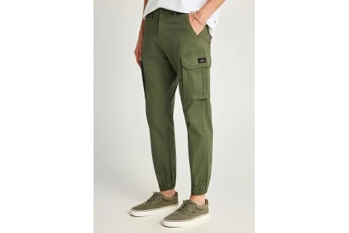 Funky Buddha Cuffed Hem Παντελόνι Cargo Ανδρικό (FBM013-030-02-DEEP-FOREST)