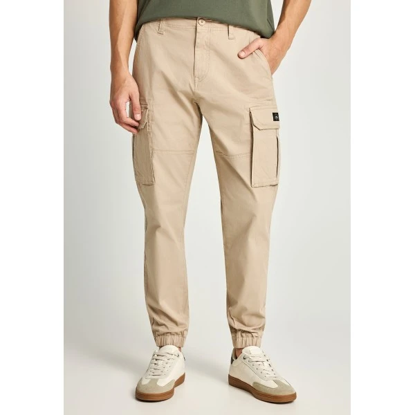Funky Buddha Cuffed Hem Παντελόνι Cargo Ανδρικό (FBM013-030-02-GREIGE)