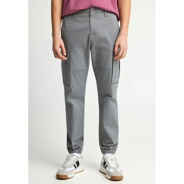 Funky Buddha Cuffed Hem Παντελόνι Cargo Ανδρικό (FBM013-030-02-STEEL-GREY)