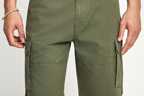 Funky Buddha Ανδρική Βερμούδα Cargo (FBM013-030-03-DEEP-FOREST)