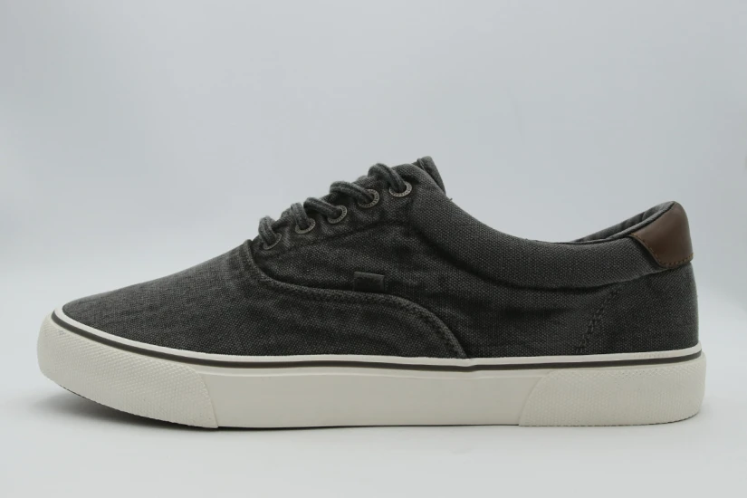 Funky Buddha Ανδρικά Sneakers Γκρι Σκούρο, Λευκά