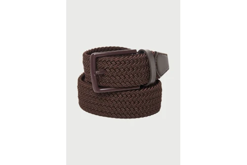 Funky Buddha Canvas Ζώνη Casual (FBM013-031-10-BROWN)