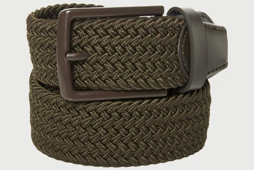 Funky Buddha Canvas Ζώνη Casual (FBM013-031-10-KHAKI)