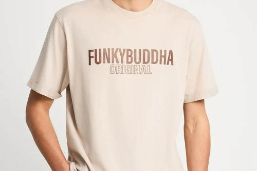 Funky Buddha Print T-Shirt Ανδρικό (FBM013-032-04-FOG)