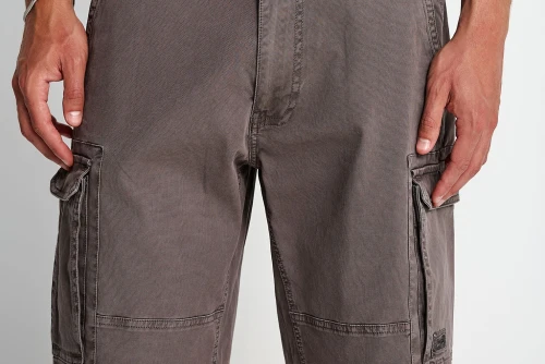 Funky Buddha Ανδρική Βερμούδα Cargo (FBM013-033-03-MOON-MIST)