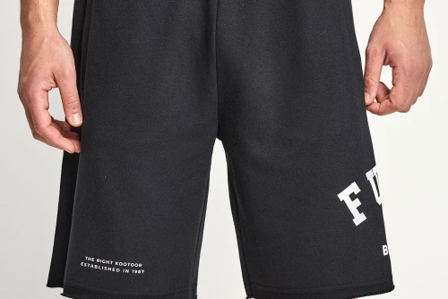 Funky Buddha Printed Logo Βερμούδα Αθλητική Ανδρική (FBM013-051-03-BLACK)