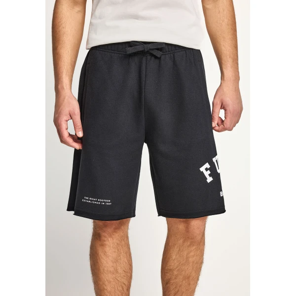 Funky Buddha Printed Logo Βερμούδα Αθλητική Ανδρική (FBM013-051-03-BLACK)